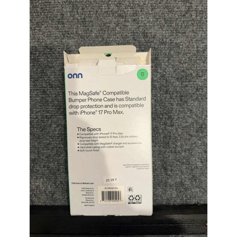 onn Iphone 17 Pro Max Case NWT